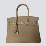 Hermès Birkin 30cm Bag in Trench Togo Leather With Gold Hardware