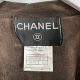 Chanel Vintage 02/A Long Line Leather Jacket Size FR 38 (UK 10)