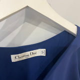 Christian Dior Electric Blue Silk Midi Dress with Shoulder Detailing Size FR 38 (UK 10)