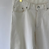 Zegna Menswear White Straight Leg Jeans Size UK 33 (EU 50)