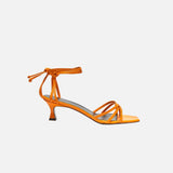 MANU ATELIER - Lace Sandals Pale Orange