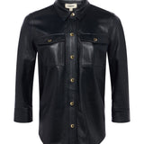 L'AGENCE - Avina Leather Shirt