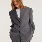 ROHE - Oversized blazer | grey melange