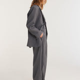 ROHE - Oversized blazer | grey melange