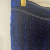 Chanel 12A Electric Blue Velvet Straight-Leg Trousers Size FR 38 (UK 10) RRP £1,550