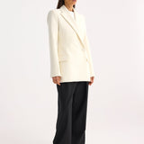 ROHE - Tailored wool blazer | ivory