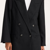 ROHE - Double breasted blazer | black