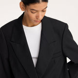 ROHE - Double breasted blazer | black