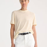 ROHE - Relaxed wool t-shirt | cream