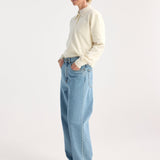 ROHE - Relaxed wide leg denim | denim blue