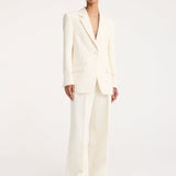 ROHE - High vent tailored jacket | off white