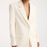 ROHE - High vent tailored jacket | off white