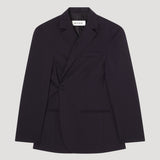 ROHE - Overlap blazer | night stripe