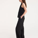 ROHE - Boat neck waistcoat | black