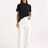 ROHE - Relaxed wide leg denim | optic white