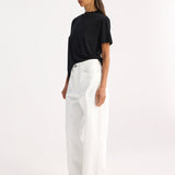 ROHE - Relaxed wide leg denim | optic white