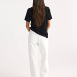 ROHE - Relaxed wide leg denim | optic white