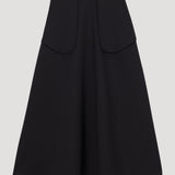 ROHE - A-line external pocket skirt | black