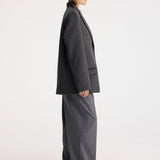 ROHE - Textured wool jacket | anthracite melange