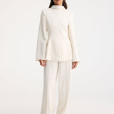 ROHE - Reversed blazer top | winter white