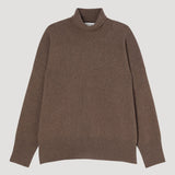 ROHE - Classic turtleneck jumper | taupe melange