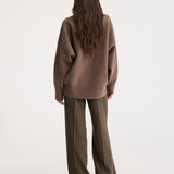 ROHE - Classic turtleneck jumper | taupe melange