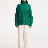 ROHE - Classic turtleneck jumper | emerald