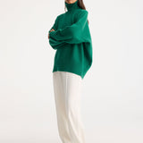 ROHE - Classic turtleneck jumper | emerald