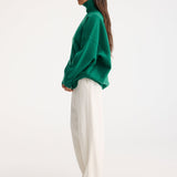 ROHE - Classic turtleneck jumper | emerald