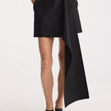 ROHE - Short sculptural skirt | black