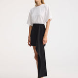 ROHE - Short sculptural skirt | black