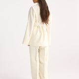 ROHE - Kimono-style belted jacket | off white