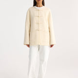 ROHE - Mandarin closure double-faced jacket | off white