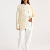 ROHE - Mandarin closure double-faced jacket | off white