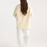 ROHE - Mandarin closure double-faced jacket | off white