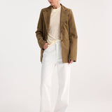 ROHE - Suede cinched blazer | light khaki