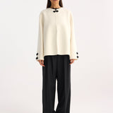 ROHE - Double-faced cape jacket | off white