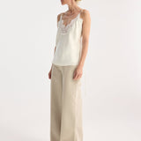 ROHE - Silk lace camisole top | cream