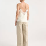 ROHE - Silk lace camisole top | cream