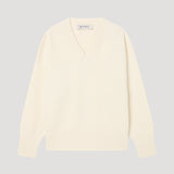 ROHE - Classic v-neck jumper | off white