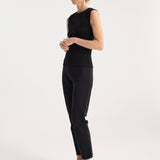 ROHE - Cigarette scuba trousers | black