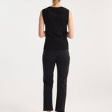 ROHE - Cigarette scuba trousers | black