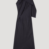 ROHE - Silk foulard halter dress | navy