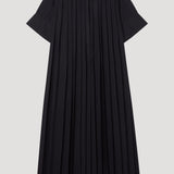 ROHE - Harmonica plissé dress | black