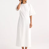 ROHE - Jersey fitted t-shirt dress | optic white