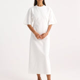 ROHE - Jersey fitted t-shirt dress | optic white