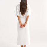 ROHE - Jersey fitted t-shirt dress | optic white