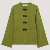 ROHE - Mandarin jacket | garden green