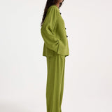 ROHE - Mandarin jacket | garden green