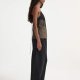 ROHE - Lace silk camisole | earth